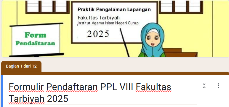 Fakultas Tarbiyah IAIN Curup Resmi Buka Pendaftaran PPL ke-VIII Tahun 2025, Mahasiswa Diminta Segera Mendaftar!