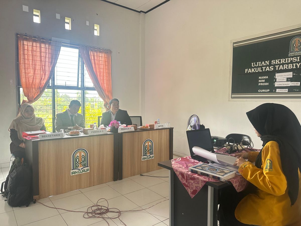 Sidang Skripsi periode Juli 2026 Prodi Tadris Bahasa Inggris