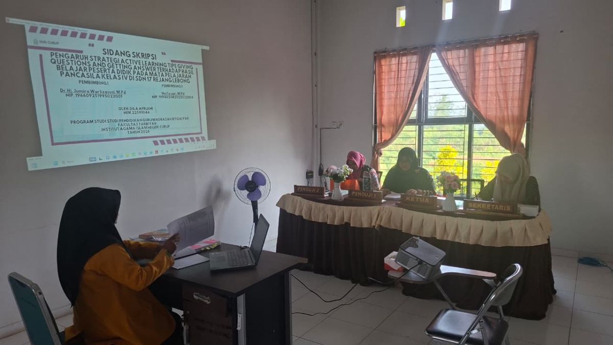 15 Mahasiswa PGMI IAIN Curup Ikuti Ujian Skripsi Gelombang 2 Periode Agustus 2026