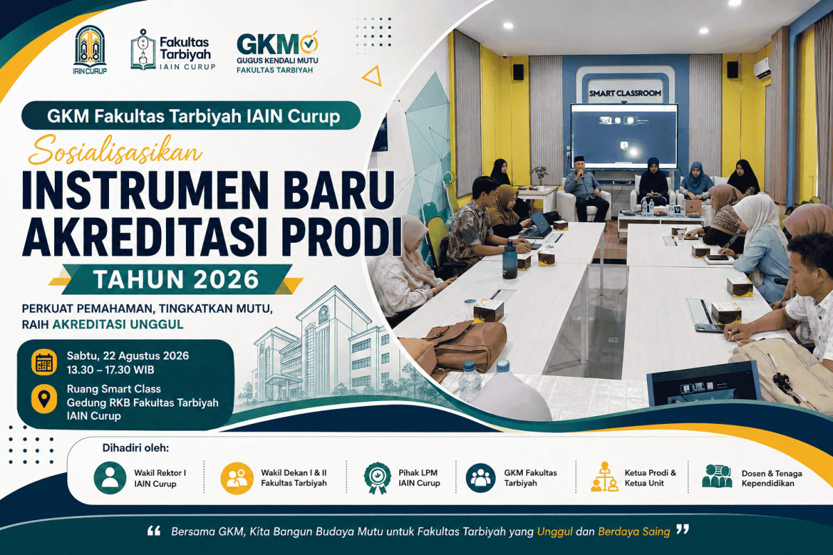 GKM Fakultas Tarbiyah IAIN Curup Sosialisasikan Instrumen Baru Akreditasi Program Studi Tahun 2026