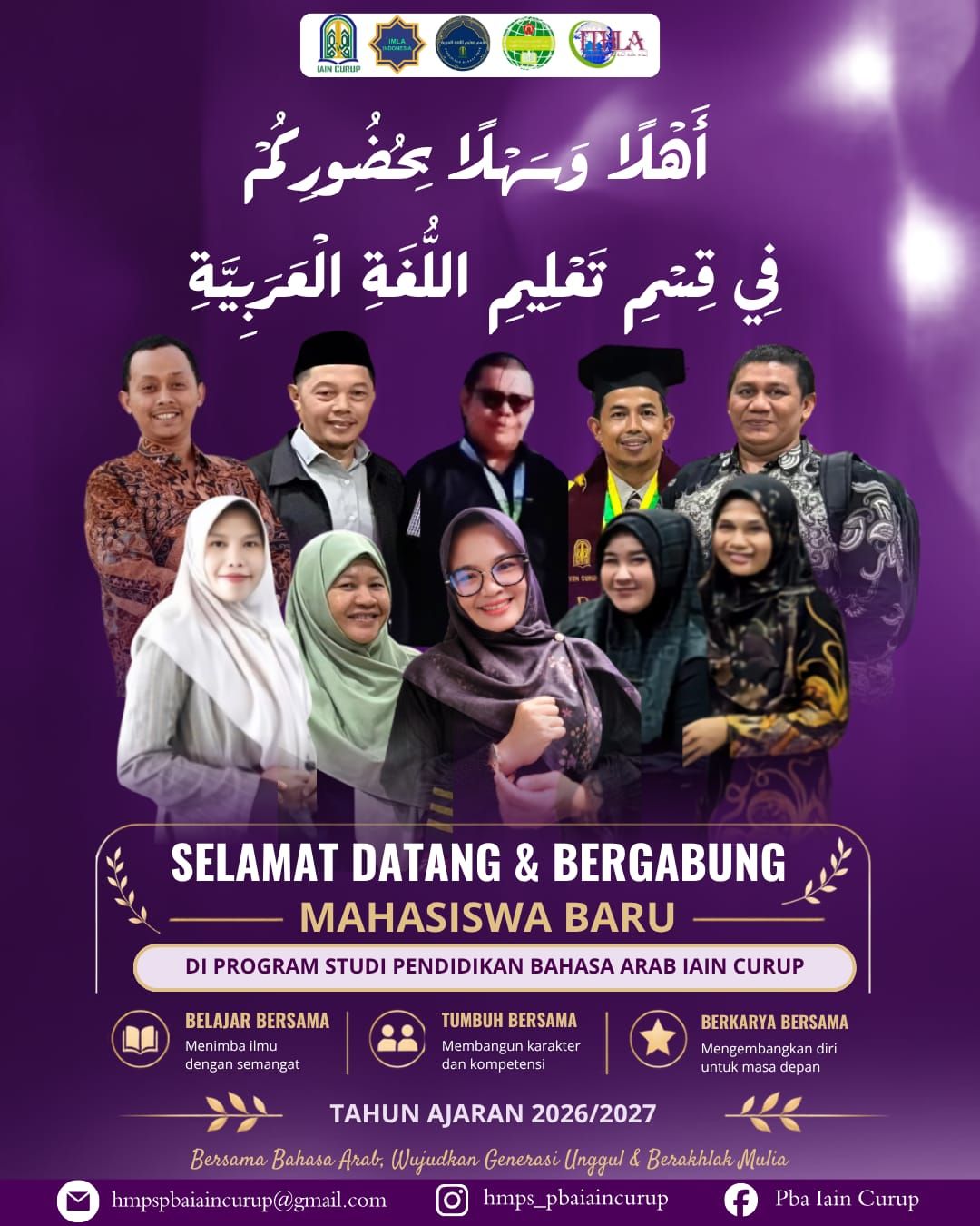 Selamat Datang Mahasiswa Baru Program Studi Pendidikan Bahasa Arab IAIN Curup