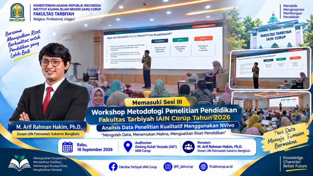 Memasuki Sesi III, Workshop Metodologi Penelitian Pendidikan Bahas Analisis Data Kualitatif Menggunakan NVivo