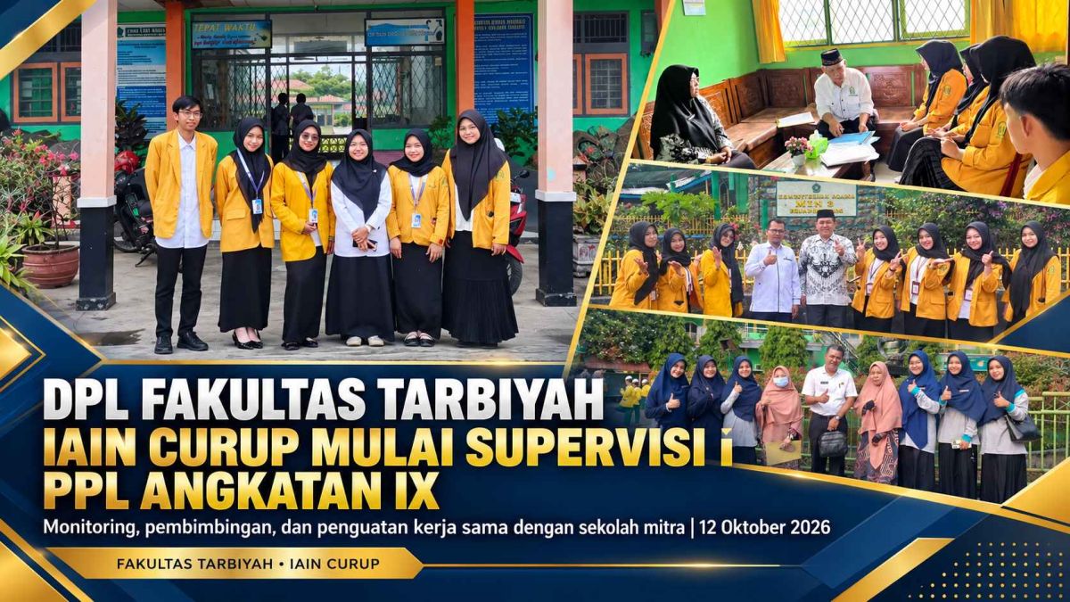 DPL Fakultas Tarbiyah IAIN Curup Mulai Laksanakan Supervisi I dan Monitoring PPL Angkatan IX Tahun 2026, Perkuat Kualitas Praktik Kependidikan Mahasiswa